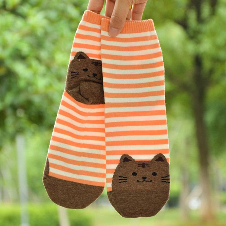 Korean cartoon socks ladies