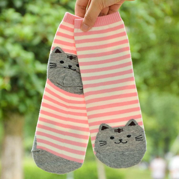 Korean cartoon socks ladies