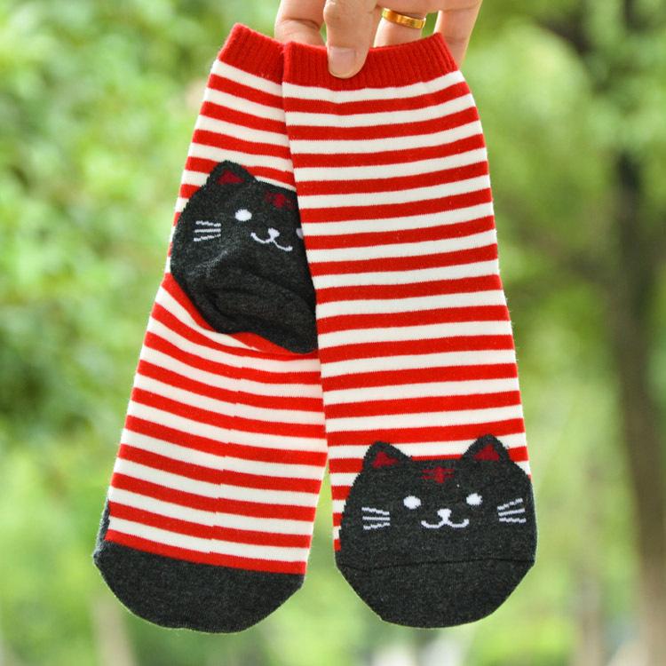 Korean cartoon socks ladies