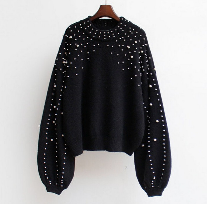 Autumn and winter  round neck loose sweater