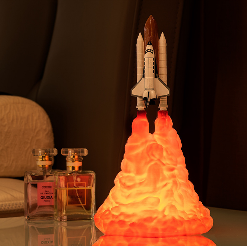 Lampara cohete espacial