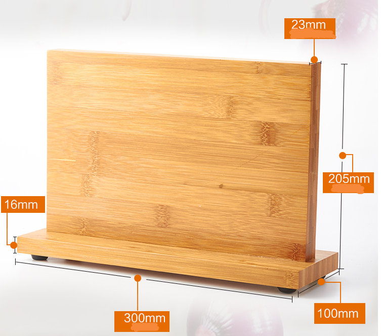 Bamboo Magnetic Knife Holder Kitchen Supplies Wooden Adsorption Magnet Holder Multi-function Kitchen Knife Rack Tool Rack