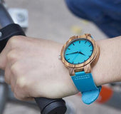 Bobo bird leather strap couple bamboo