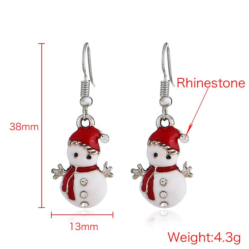 Hot Christmas Snowman Earrings