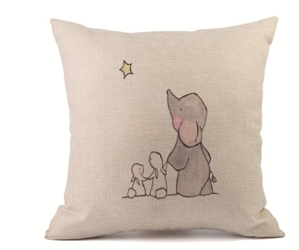 Customized pillowcase car sofa pillowcase lumbar pillow linen pillow sofa cushion