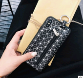 Lingge coin purse  X mobile    7plus/8/6s leather protective cover soft shell  | IPhone