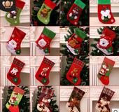 Christmas Decorations Santa Claus Socks Christmas Tree Pendant Christmas Socks Gift Bag Christmas Bag