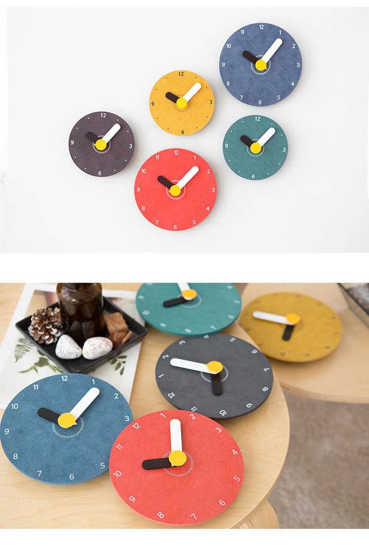 Creative wall clock cartoon children mute wall charts