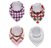 4 piezas / lote Impresión  Varios Diseños Tela Babero Bandana