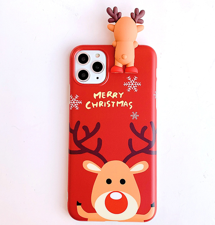 Christmas frosted phone case