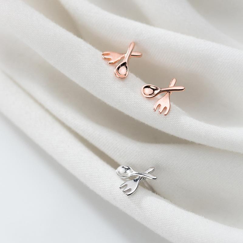 Fork spoon earrings