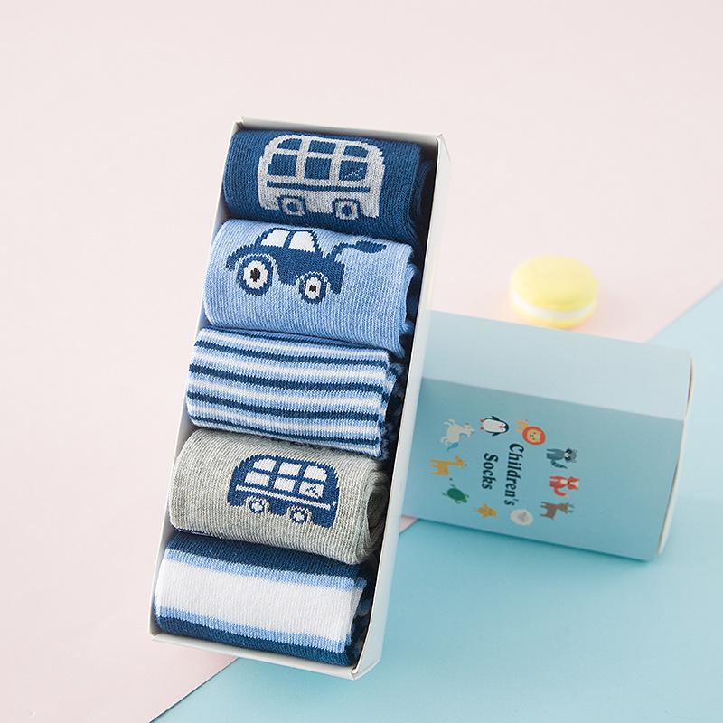 Cotton socks, baby socks, car models