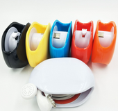 Automatic earphone retractor reel type push-type telescopic multi-function data storage box winder