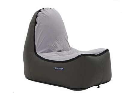 Single inflatable mattress outdoor portable folding chair