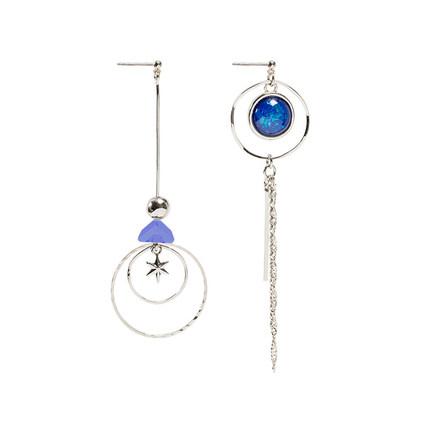 Asymmetrical Star Earrings