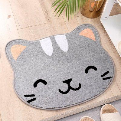 Japanese new animal shape flocking cartoon mats Household bathroom toilet door water absorbent non-slip mats