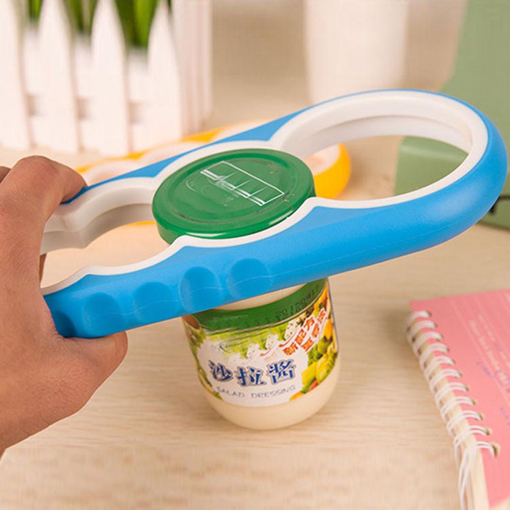 Creative multi-function four-in-one opener, labor-saving bottle opener, non-slip screw capper