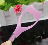 Tarjeta de pestañas tres en uno de cristal