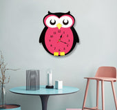 New Arrival Creative Balloon Owl Wall Clock Cartoon Acrylic Mute Children Bedroom Wall Clock Home Decor Christmas Gifts