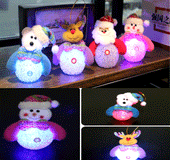 Christmas decorations light with light Snowman Nightlight rice crystal Snowman Christmas tree ornament ornaments