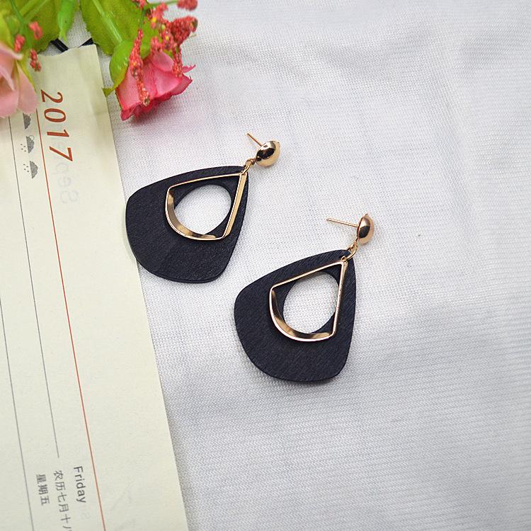 Geometric Round Marble Stud Earrings Various Models
