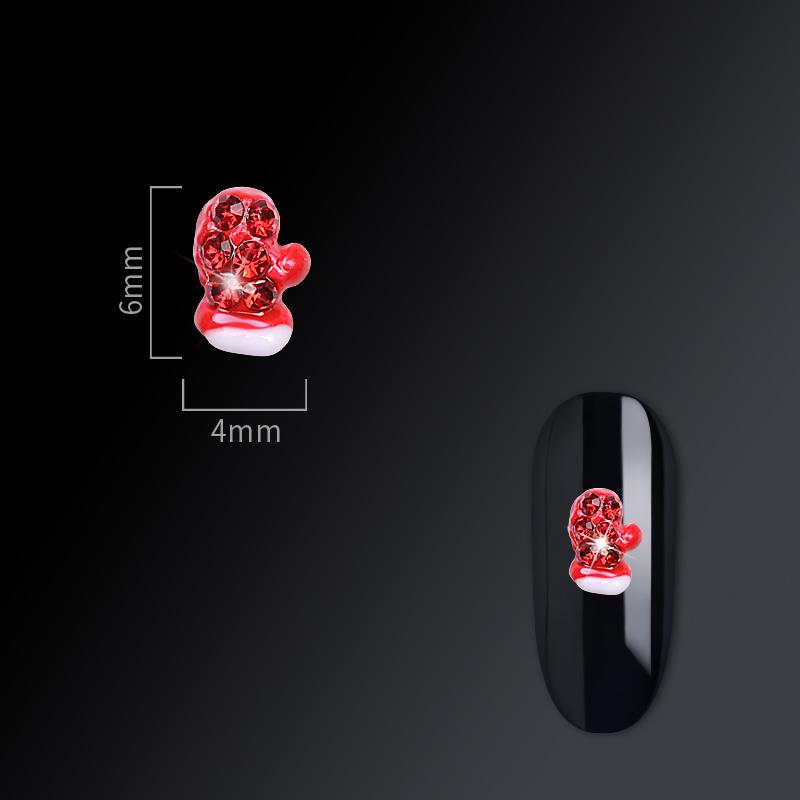 Christmas nail jewelry nail drill