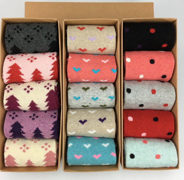 winter cute adault Christmas cotton socks women newyear gift