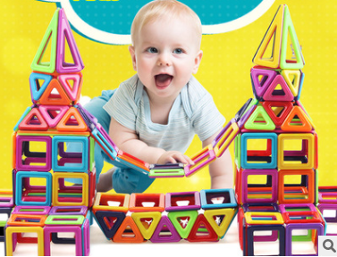 Magnetic piece building blocks
