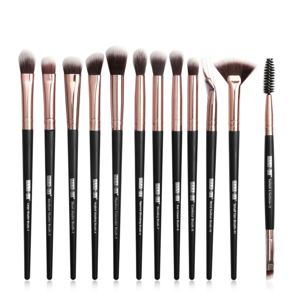 12 makeup brushes