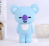 Cartoon creative silicone pencil case koala bear stereo stationery box cute student office supplies