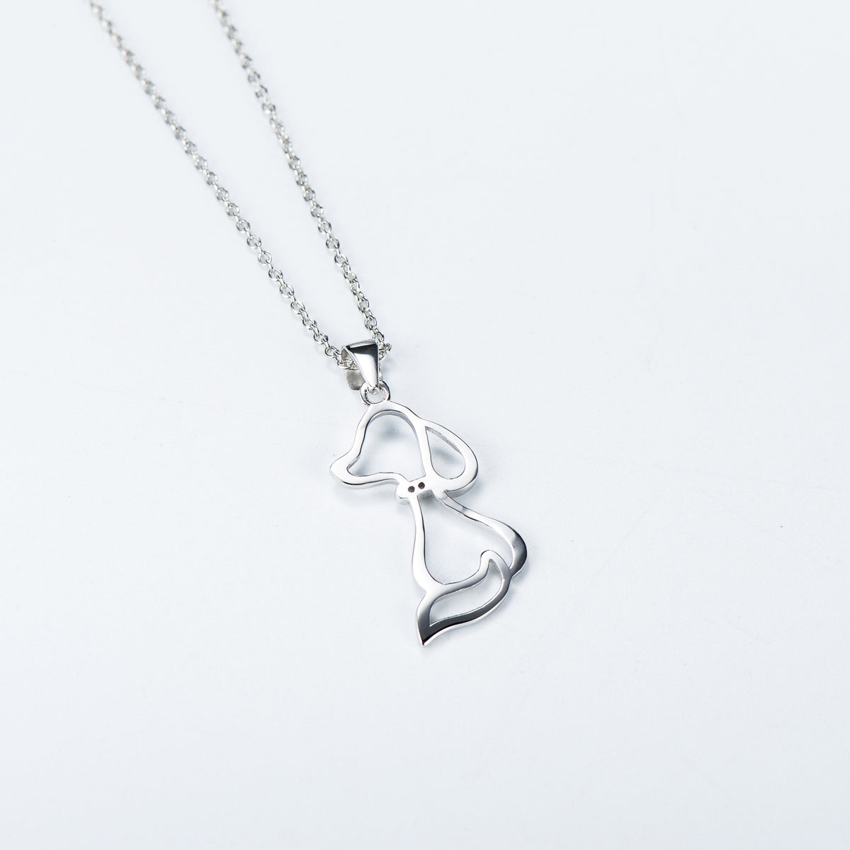 Collar De Plata 925 Colgante Cachorro