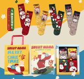 Coral velvet Christmas stocking