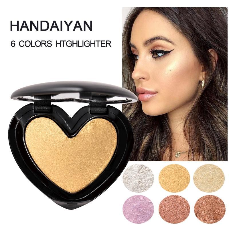 Gold Highlighter Palette Cosmetic Glow Makeup