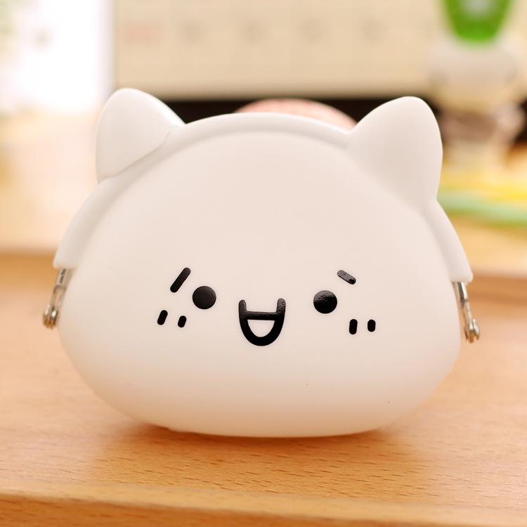 003 Korean cartoon creative zero purse lady silicone lovable wallet for children's coin zero purse wholesale