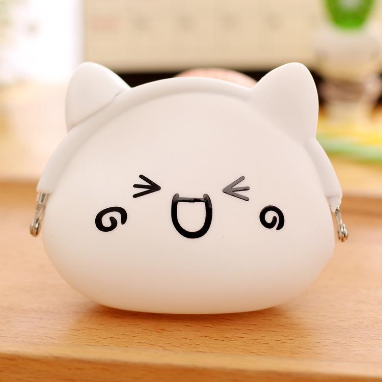 003 Korean cartoon creative zero purse lady silicone lovable wallet for children's coin zero purse wholesale