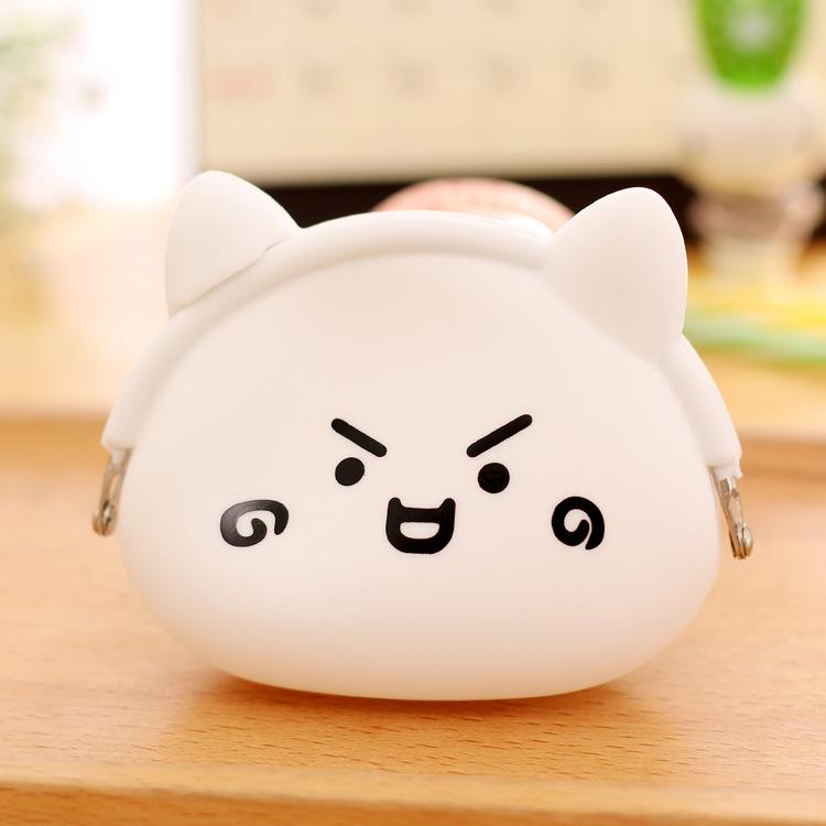 003 Korean cartoon creative zero purse lady silicone lovable wallet for children's coin zero purse wholesale