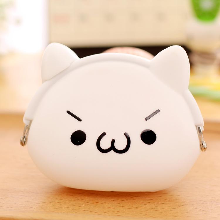 003 Korean cartoon creative zero purse lady silicone lovable wallet for children's coin zero purse wholesale