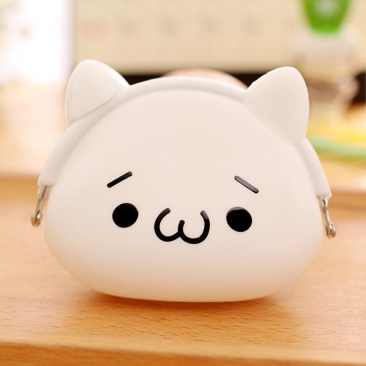 003 Korean cartoon creative zero purse lady silicone lovable wallet for children's coin zero purse wholesale