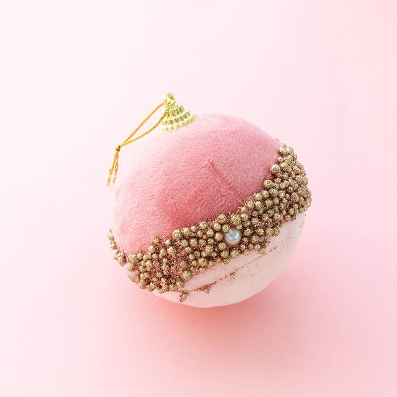 Christmas pink plush small pendant