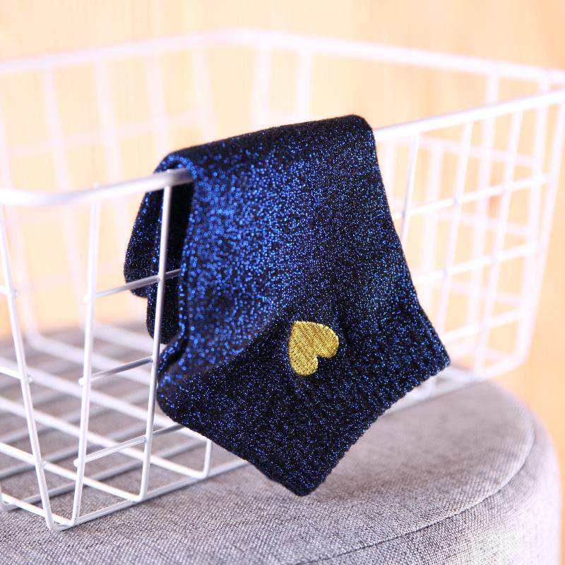 Shiny filigree ladies boat socks
