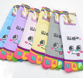 Creative cartoon cute five-finger socks women's