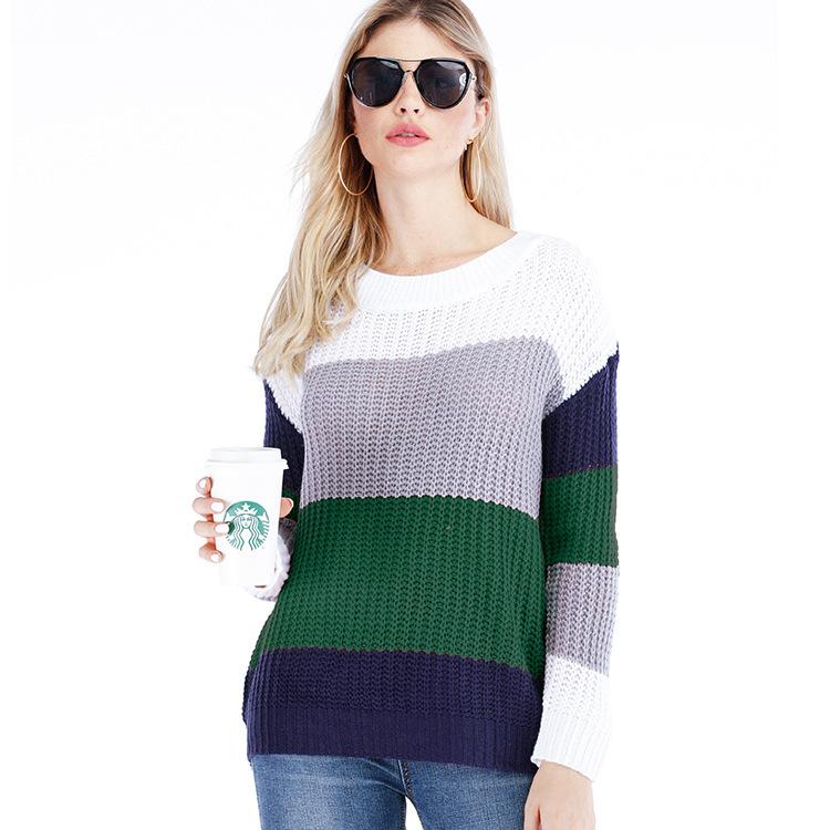 Striped pullover sweater