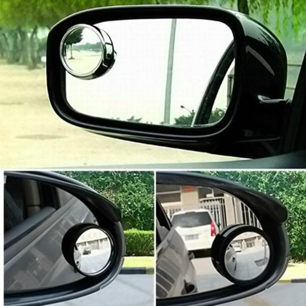 Car borderless small round mirror 360 degree blind spot mirror