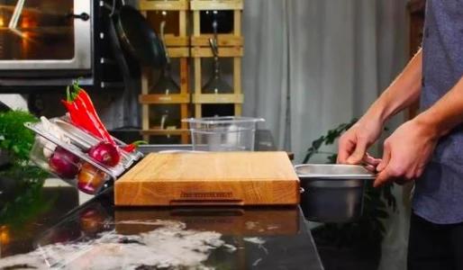 Multi-function cutting board with shelf
