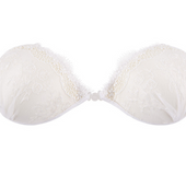 Lace invisible bra gathered breathable