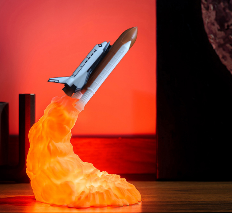 Lampara cohete espacial