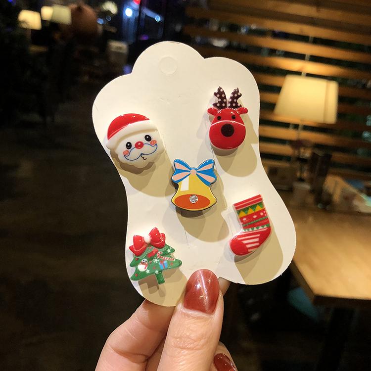Christmas cartoon badge Sen female cute brooch