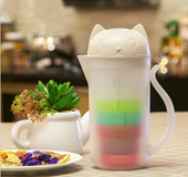 Cat water bottle kettle set plastic household heat-resistant explosion-proof portable teapot with filter