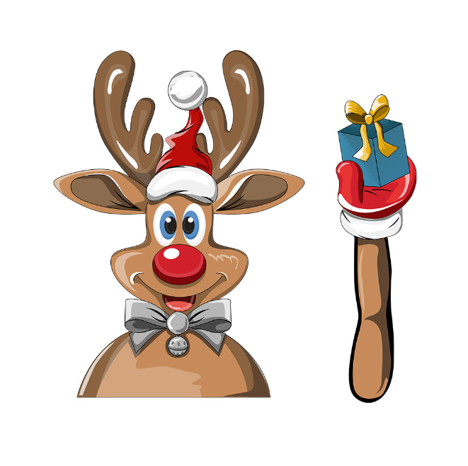 Christmas windshield stickers Santa Claus nice window stickers car wiper sticker featured gift