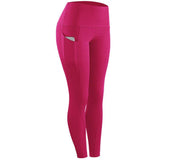 Women Compression Skinny Fitness Leggings Women Stretch Sportswear Casual Leggings Pants with Pocket